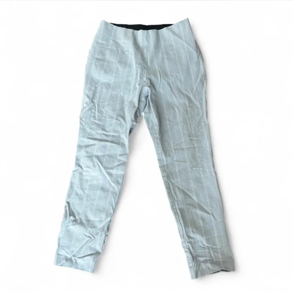 A New Day Gray Striped Pants Size 6 - Picture 1 of 4